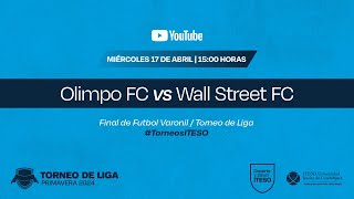 Olimpo FC vs Wall Street FC  Futbol 7 varonil  Torneo de Liga [upl. by Yenroc]