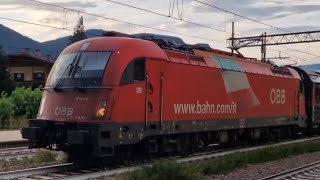 COMPILATION DI TRENI CON GLI EUROCITY OBB IN STAZIONE A BRONZOLO BRANZOLLLINEA VERONA BRENNERO [upl. by Narrad85]