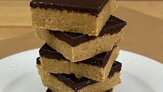 NoBake Chocolate Peanut Butter Bars [upl. by Esinart638]