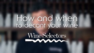 How And When To Use A Wine Decanter [upl. by Ytsanyd623]