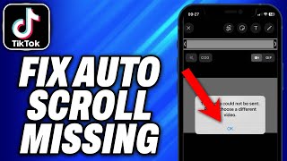 How To Fix Auto Scroll Missing In TikTok 2024  Easy Fix [upl. by Molton]