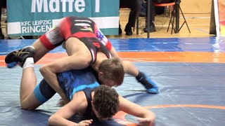 Wrestling  Ringen LM Sachsen 2024 in Leipzig Jugend A U17 Freestyle 71 kg Breitenbach  Werner [upl. by Yzus699]