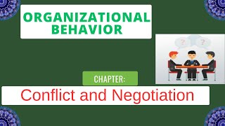 Conflict and Negotiation  Organizational Behaviour  Md Azim [upl. by Bowyer682]