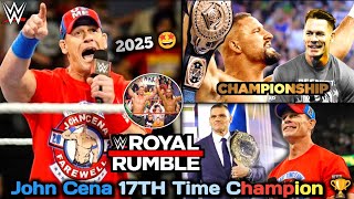 JOHN CENA Returns Royal Rumble Match 2025 Champ is Here Brown BrekkerIC Champion  And Update [upl. by Browning]