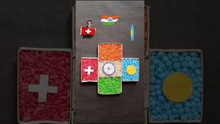 Indian Flag 🇮🇳 Palau Flag 🇵🇼 Switzerland Flag 🇨🇭 Independence Day Drawing shorts art drawing [upl. by Simone]