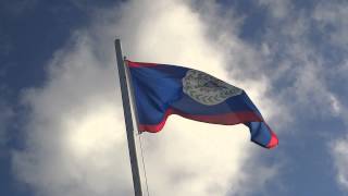 Belize flag in San Pedro [upl. by Arliene]