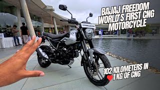 BAJAJ Freedom Worlds First CNG Motorcycle First Look in Malayalam  100 Kilometers for 70 Rupees [upl. by Nide84]