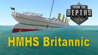 Sinking HMHS Britannic Minecraft Design [upl. by Meggie]