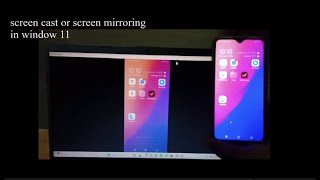 How to share mobile screen to laptop window 11  screencast or smart mirroring of mobile to Laptop [upl. by Blondy]