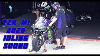 YZR M1 2020 PURE IDLING SOUND [upl. by Enoj]