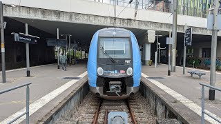 Transilien L ParisSaintLazare  NanterreUniversité Z 50000 [upl. by Tudela]