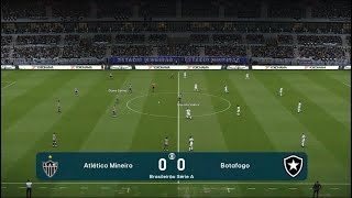 Atletico Mineiro vs Botafogo  Brazil Serie A  PES 2021  PC Gameplay  4K [upl. by Milburt644]