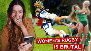 Reacting to Womens RUGBY 🏉 Lets Go Lesbians [upl. by Sateia]