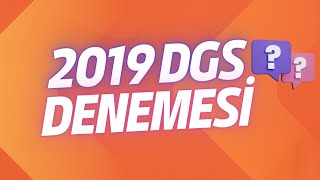 2019 ÖSYM DGS Denemesi PART 2 [upl. by Darrow]