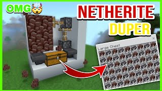 How To Make Automatic Netherite DuperFarm Tutorial in Minecraft 120 BedrockPEJAVAXboxPS4PC [upl. by Mirak]