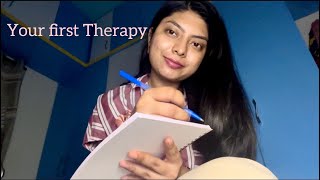 ASMR Therapist Rp  your first therapy session  comforting reassuring [upl. by Ahcsropal]