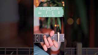 Heading South Zach Bryan Guitar Tutorial  Heading South Guitar Lesson shorts [upl. by Mcevoy]