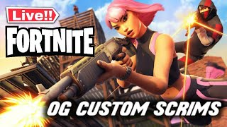 🔴LIVE NA EAST OG FORTNITE CUSTOMS SCRIMS WITH VIEWERS  SQUAD BATTLES COME SWEAT [upl. by Martelle732]