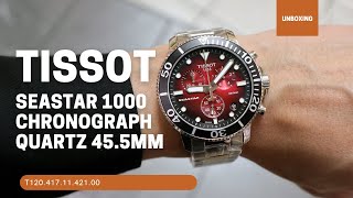 UNBOXING 2021 TISSOT SEASTAR 1000 CHRONOGRAPH QUARTZ T1204171142100 [upl. by Sunil]