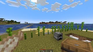 Surviving On A Deserted Island In Minecraft 120 With 1 Bamboo Part 22 Obtaining Barrels [upl. by Noreik]