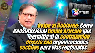 Golpe al Gobierno Corte Constitucional tumbó artículo que permitía la contratación directa [upl. by Almeda]