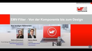 Würth Elektronik Webinar EMVFilter  Von der Komponente bis zum Design [upl. by Aldarcie]