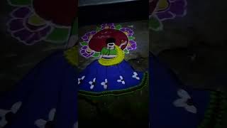 Deewali par rangoli very beautiful rangoli youtube sort [upl. by Eidoow]