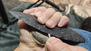 1888  Part 55  Danish Flint Final Edge Sharpening Knapping Senonian Flint [upl. by Yeoj]