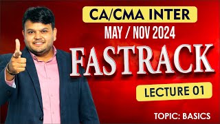 Direct Tax Fastrack lec 1  CA CMA Inter  For May amp Nov 24  cainter caintertax [upl. by Mert]