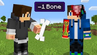 I Fooled My Friend by Eating BONES in Minecraft [upl. by Afrikah]