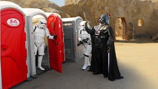 Toilet STAR WARS PRANK  Stormtroopers attack [upl. by Cummings]