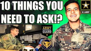 10 Questions You NEED To Ask Your Recruiter Before Joining The MILITARY 2021 [upl. by Baalbeer]