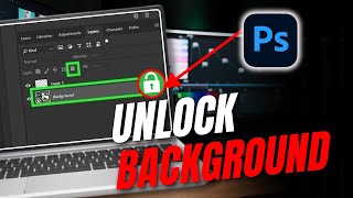 How to Unlock Background Layer in Photoshop [upl. by Ainafetse]