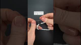 How to tie elastic bracelets Best knot shorts [upl. by Yeliah]