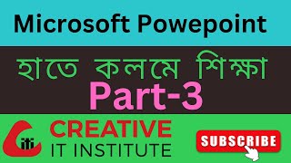 Microsoft PowerPoint  Creative It Institute  Live Video Part 3 [upl. by Nohtiek]