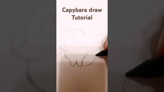 Capybara draw tutorial✏🖍 [upl. by Zedekiah]