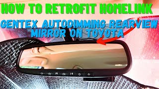 How to Wire and Retrofit Homelink Dimming Mirror for Toyota Avalon [upl. by Haidadej982]