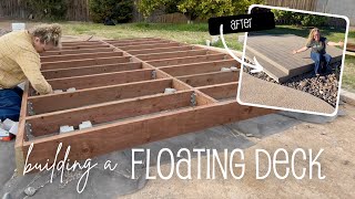 Building A Floating Deck  with Composite Decking [upl. by Rosie697]