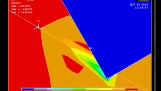 Scratch Test Simulation  ANSYS Animation [upl. by Evy634]