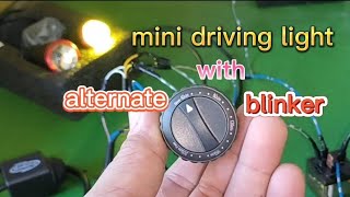 mini driving light with alternate blinker [upl. by Shyamal]