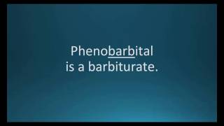 How to pronounce phenobarbital Luminal Memorizing Pharmacology Flashcard [upl. by Staten]