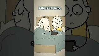 Whats her daily routine before sleeping 😨 funny animation comedy animatefun yt shorts fun [upl. by Jezrdna]