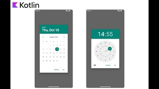 Kotlin Jetpack Compose DatePicker  TimePicker [upl. by Rexferd]
