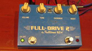 Fulldrive 2 by Fulltone USA Overdrive Pedal Guitar Review [upl. by Liv229]