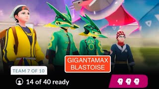 40 players vs Gigantamax Blastoise 🤩 [upl. by Stavro29]