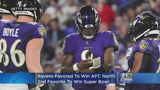 Ravens Favored To Win AFC North 2nd Favorite To Win Super Bowl [upl. by Anaes]