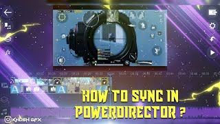 How to Create Beatsync Montage   Powerdirector  Pubg Mobile  Tutorial 1 [upl. by Eulaliah]