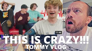 THIS IS HILARIOUS TommyInnit Taking A Lie Detector Test REACTION TommyVlog  Tom Simons [upl. by Ahsiekit]