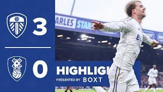 Highlights Leeds United 30 Rotherham United  Summerville double and Bamford goal [upl. by Weide]