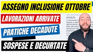 ASSEGNO DI INCLUSIONE OTTOBRE 2024 lavorazioni iniziate [upl. by Eelyrehc]